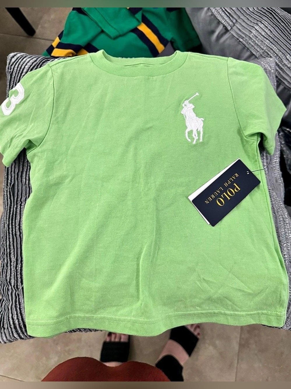 Polo Ralph Lauren Big Pony Cotton Jersey Tee Green
